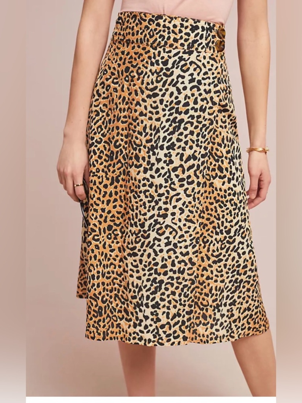 Faithfull the Brand Leopard Print A-Line Skirt - Brown & Black